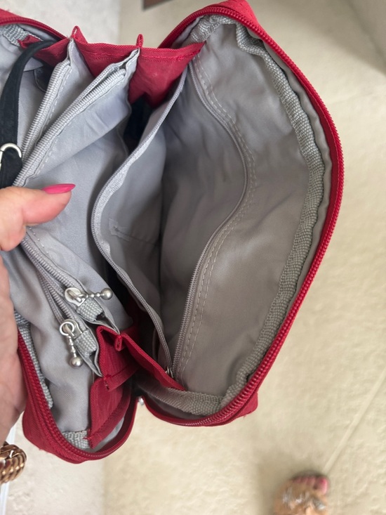 Baggallini Raspberry Red Travel Cosmetic Pouch - Picture 6 of 8